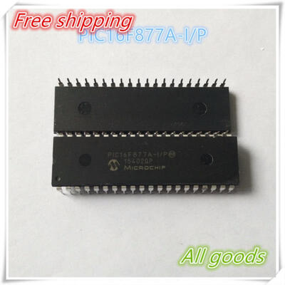 

Free Shipping 10pcslots PIC16F877A-IP PIC16F877A PIC16F877 16F877A-IP DIP-40 100 New original IC