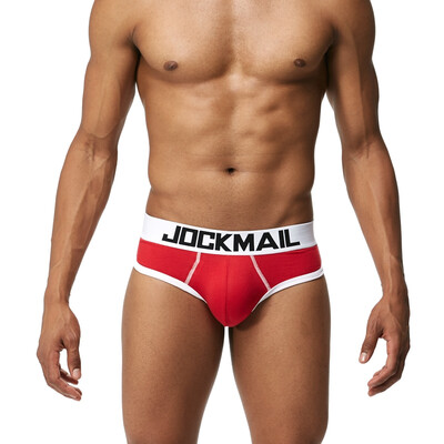 

JOCKMAIL Mens Underwear Cushion-Bottom Mens Briefs Invisible Pads Detachable