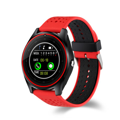 

Smart Watch V9 Поддержка SIM-карты 2G Камера Спорт Здоровье MP3 музыка Часы мужчины женщины Smartwatch для Android IOS смартфон