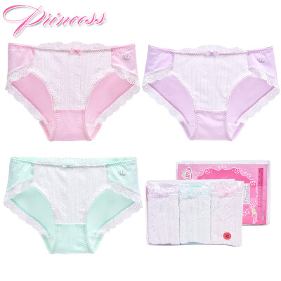 

Ai Lier Aurora girl underwear female student middle waist lace fabric girls underwear ladies sexy briefs 3 loaded K8040