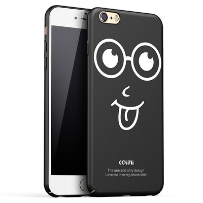 

2018 iphone case cute mode shell smiling face Plastic Full Protective Anti-Scratch Resistant Cover Case