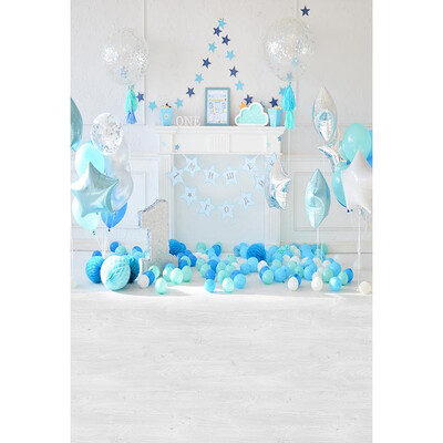 

Quiet Blue Clouds Photo Backdrop 57FT Vinyl Fabric Cloth Digital Printing Background for Photography S-3086
