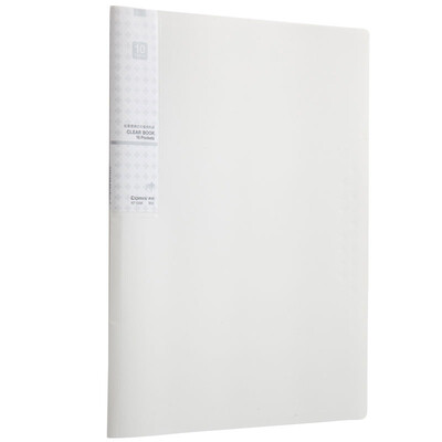 

Comix KF10AK Antibacterial Series 10 pages A4 brochure / document book silver white