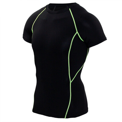 

Men workout fast dry slim fit Tops short Sleeve Quick Dry Sports T-Shirts S-3XL