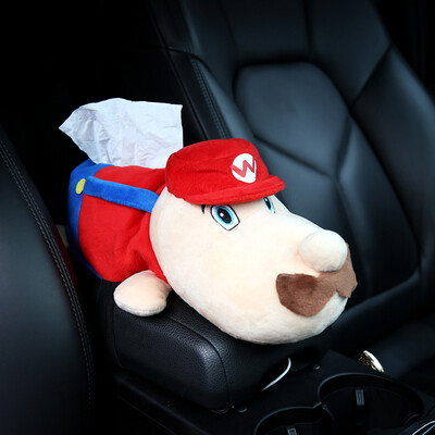 

Caraline car paper towel box car hanging sun visor armrest box car on the tray tray napkin car creative cartoon car supplies dice version