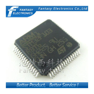 

2PCS STM32F103RBT6 LQFP64 STM32F103 QFP64 QFP ARM new and original IC free shipping