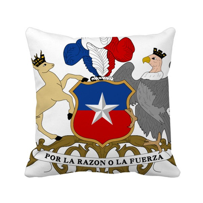 

Chile National Emblem Country Square Throw Pillow Insert Cushion Cover Home Sofa Decor Gift