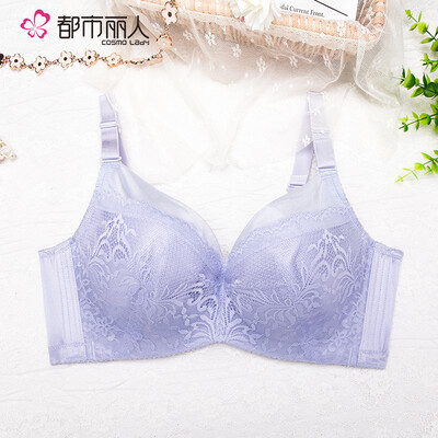 

Jingdong supermarket urban beauty mesh bra bra lace gathered comfort 34 cup ladies underwear 2B7302 shrimp red 85D