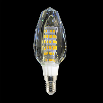 

LED Bulb Crystal Lamp 5W 7W White light E14 Screw LED Ultra Brightness 110V 220 Home Lighting Crystal Pendant High light
