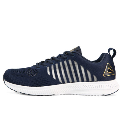 

PEAK mens running shoes lightweight breathable professional sports shoes DH720861 Navy 45 yards
