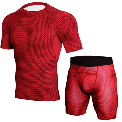 

Mens fitness suit fast dry clothes running high elastic training moisture absorption sweaty tights