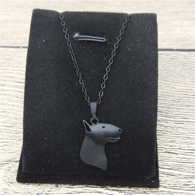 

New Bull Terrier Necklace Trendy Style Bull Terrier Pendant Necklace Women Fashion Pet Dog Jewellery