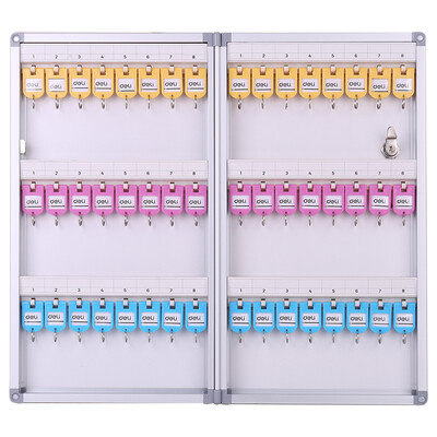 

Deli deli 48 aluminum alloy key management box key finishing storage cabinet silver 50801