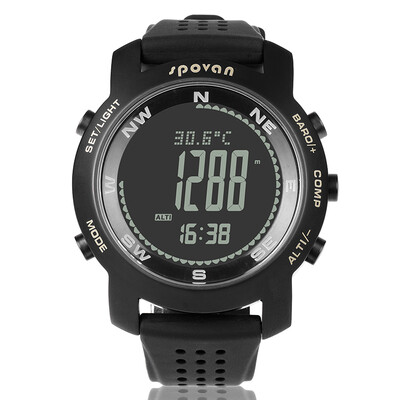 

SPOVAN Leader I Men Pedometer Watches Altimeter Barometer Thermometer Multifunction Military Watch Outdoor Sports Watches Men