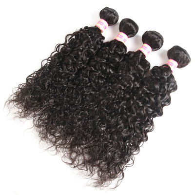 

Grade 7A Peruvian Virgin Hair Water Wave 4Pcs Wet And Wavy Human Hair Weave Cheap Virgin Peruvian Curly Hair Bundle Deals