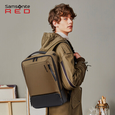 

Samsonite RUTHVEAN Fashion Travel Backpack Casual Nylon Waterproof Computer Backpack Medium DO423002 Khaki