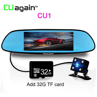 

Зеркальный DVR 6.5inch Двойной объектив Loop Recording Автомобильная камера Обнаружение движения Dash Cam