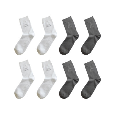 

Crab Secret Socks Male 4 Pairs Business Mens Socks Socks Black White Gray Blue
