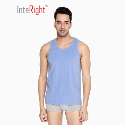 

INTERIGHT vest male modal cotton stretch vest hemp gray