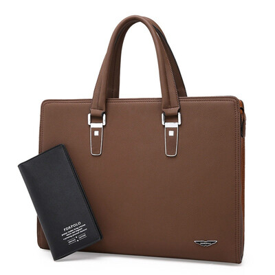 

Fashion Mens Leather Business Bag Briefcase Messenger Shoulder Bag Bag B-fdk9902