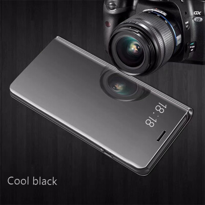 

Xiaomi Redmi 4X Luxury Slim Mirror Flip Shell Stand Leather Smart Clear View Window Cover Phone Case