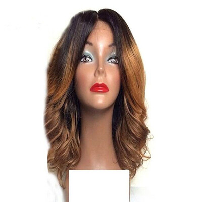 

Women Ombre Color Lace Front Human Hair Wigs with Baby Hair Pre-Plucked Hairline Remy Brazilian Hair Cheap Sale Free Shipping
