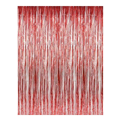 

FANLUS 32 ft x 98 ft Metallic Tinsel Foil Fringe Curtains for Party Photo Backdrop Wedding Decor Gold1 pack