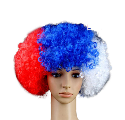 

National Flag Wig Football World Cup Flag Wig Headgear For Soccer Football Fans