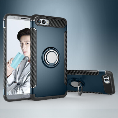 

Huawei Nova 2S Armor Car Magnetic Suction Ring Bracket Silicon TPU Hard PC Phone Case