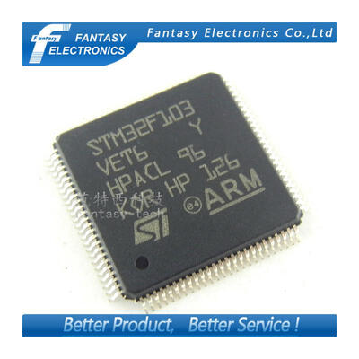 

2PCS STM32F103VET6 QFP100 STM32F103 QFP ARM new and original IC free shipping