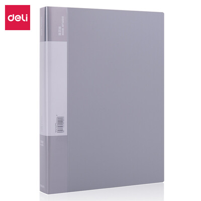 

Deli deli 60 pages A4 matte information folder folder office file book light gray 5118