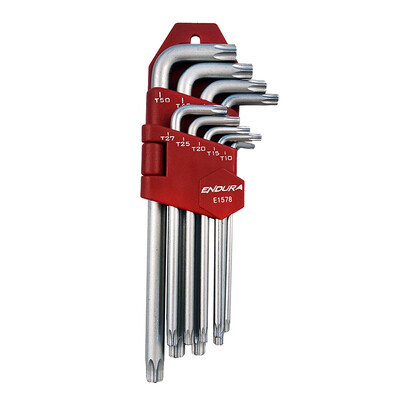 

Endura 9 piece L-shaped Allen wrench set flower type Hexagon screwdriver set E1578