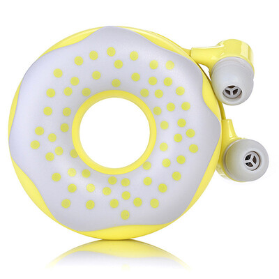 

Cute Donuts Macarons Earphones 35mm in-ear Stereo Earbuds with mic Earphone Case for iPhone Xiaomi Girls Kid MP3 Gift