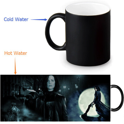 

Underworld 350ml / 12oz Heat Reveal Mug Color Change Чашка кофе Чувствительные морфинг-кружки Волшебная чашка для чайных чашек