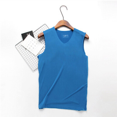 

2018 Running Fitness Ice silk Seamless Mens Tank Summer Slim Youth Sports Sleeveless Tank Top