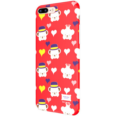 

Teddy Collection Apple 8 / 7Plus Mobile Shell iPhone8 / 7Plus Cartoon Cover All-inclusive Силиконовая мягкая оболочка Colorful Teddy