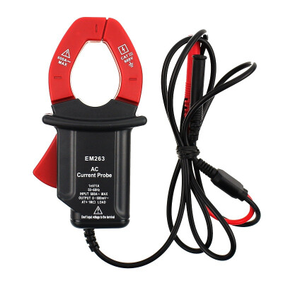 

Handheld AC Current Probe CAT III Multimeter Safety Test Leader Electric Clamp Connector Max Input 600A All Sun model EM263