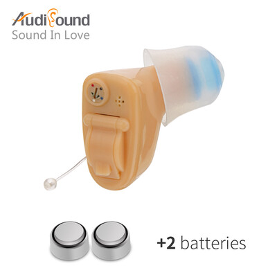 

Audisound 2018 New High Quality Digital Hearing Aids Of Left Ear Best Sound Voice Amplifier For The ElderDeaf With 2xA10 Battery
