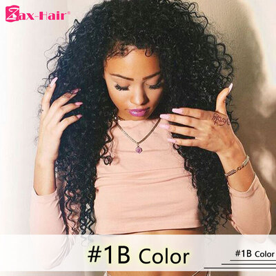 

Glueless Lace Front Wig Curly Virgin Brazilian Lace Front Wigs Human Hair With Baby Hair For Black Women 150 Density Zax Hair