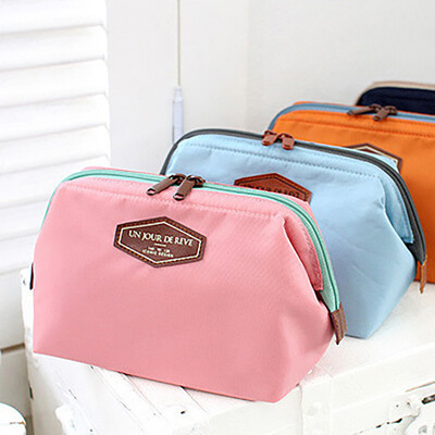 

Shouyou multi-functional fashion cotton cosmetic bag portable cute cotton wash bag steel frame cosmetic bag JD-SN-05 pink