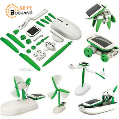 

Boguang Solar DIY toys 6 in 1 Multi-modality free transformation with solar power for Early Childhood Education science experime