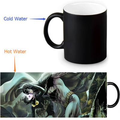 

Cat Woman 350ml12oz Heat Reveal Mug Color Change Coffee Cup Sensitive Morphing Mugs Magic Mug Milk Tea Cups