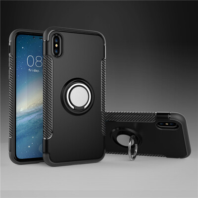 

Apple iPhone х броневичек магнитных отсос кольцо от силиконовой тпу тяжело PC телефон дело