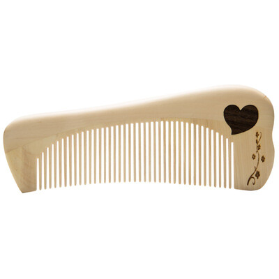 

Combs fragrant yellow poplar series heart of heart love heart set in the quality of combs Christmas gifts to send his girlfriend creative gifts to send girls birthday gift comb gift box SHY-1301