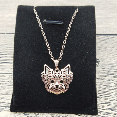 

New Yorkshire Terrier Necklace Trendy Style Yorkshire Terrier Pendant Necklace Women Fashion Pet Dog Jewellery