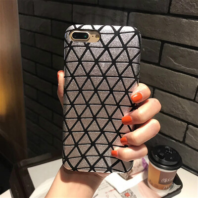 

Мода Геометрия diamond градиент ТПУ Мягкая задняя крышка для IPhone 6 6s силиконовые блеск тонкий Телефонные Чехлы для iphone 7 8