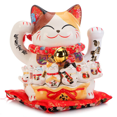 

Jingdong Supermarket] Jinshi Workshop Lucky Cat Extra Large Shop Opening Decoration Qiaoqianyun Long live electric shake hands ceramic Lucky Cat SC53433