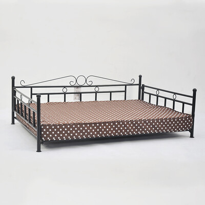 

F.BARTL folding Pet Couch Bed large Dogs Metal Frame Comfy Dog Beds with comfortable Cushion