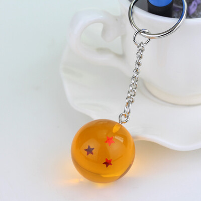 

New Cool Anime Dragon Ball Keychain Crystal ball Bag Pendant Decorations Summoned seven summon dragons