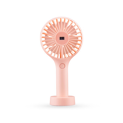 

TOMNEW Mini USB Portable Cooling Fan 2000mAh Battery Operated 3 Speed Display Screen Desk Hand Dream Fan for Home Office Outdoor